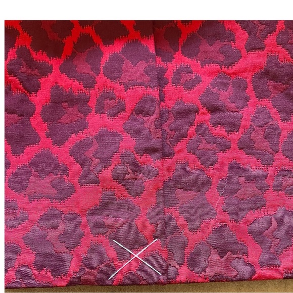 NWTS RED LEOPARD COTTON PENCIL SKIRT SZ 8 - Picture 3 of 10